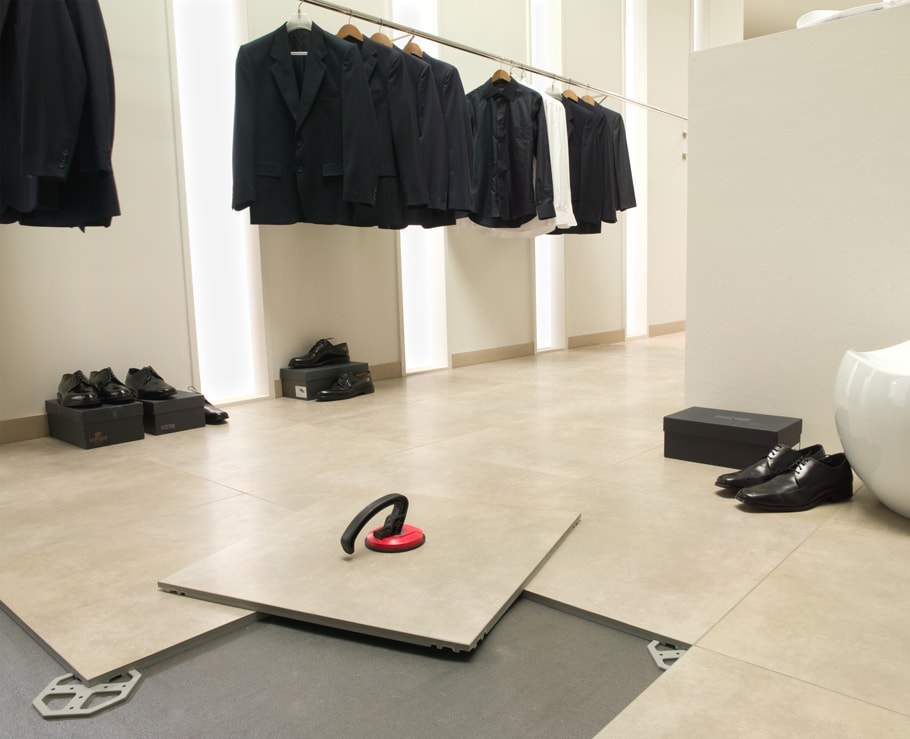 Reusable, quick installation floors with the Cli-ker® system by Butech
