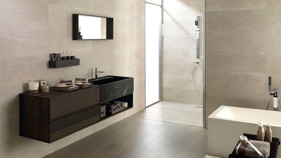 Icon, l’iconique équipement de salle de bain Gamadecor fabriqué en matériaux naturels