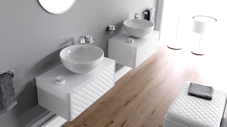 Noken propone bagni Pure White per creare ambienti ampi e luminosi