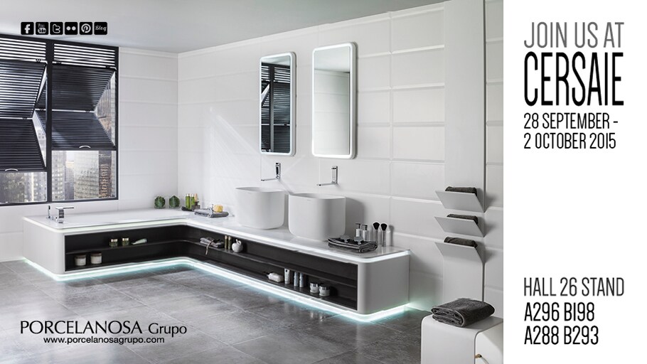 PORCELANOSA Grupo prepara le sue novità per Cersaie 2015