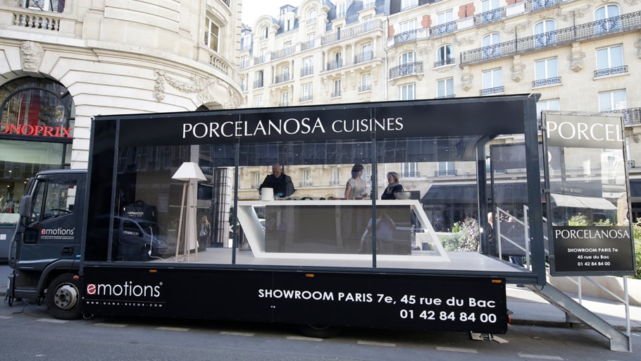 PORCELANOSA presenta las cocinas Emotions con un roadshow culinario en París