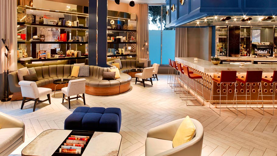 PORCELANOSA Grupo Projects: eleganza contemporanea in Le Meridien di New Orleans, EEUU