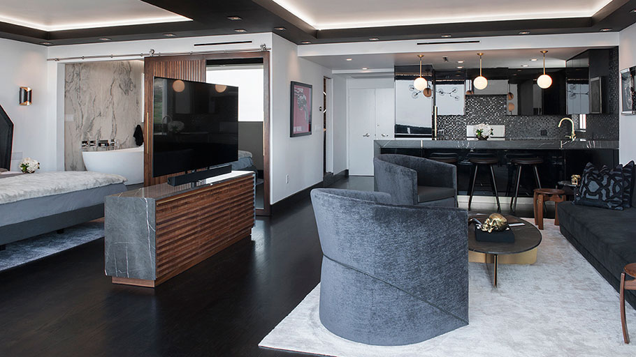 PORCELANOSA Grupo Projects : un appartement exceptionnel à Los Angeles, Residential Shoreham Drive, USA