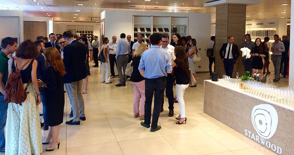 The Porcelanosa showroom in Milan hosts the presentation of Starwood