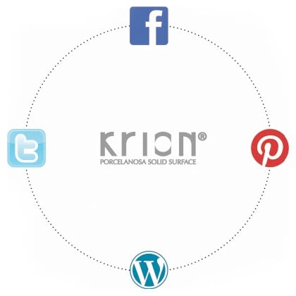 Откройте для себя мир Krion® благодаря новым социальным медиа этой марки