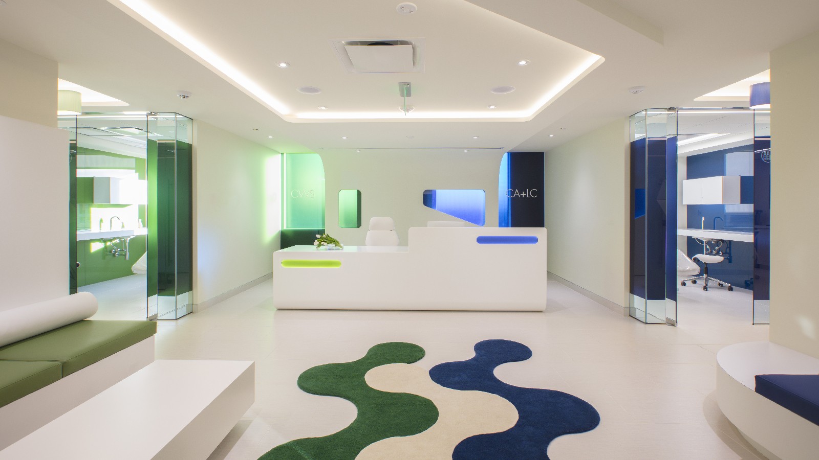 PORCELANOSA Group Projects: The presence of KRION™ redesigns the rooms in the Capital Aesthetic + Laser Center in Washington