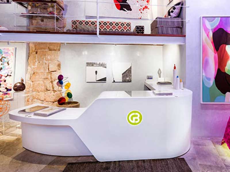 PORCELANOSA Group projects: Krion® at Gerhardt Braun Gallery, Mallorca