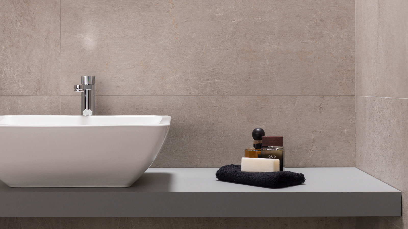 Project Tech, versatile countertops for minimalist bathrooms