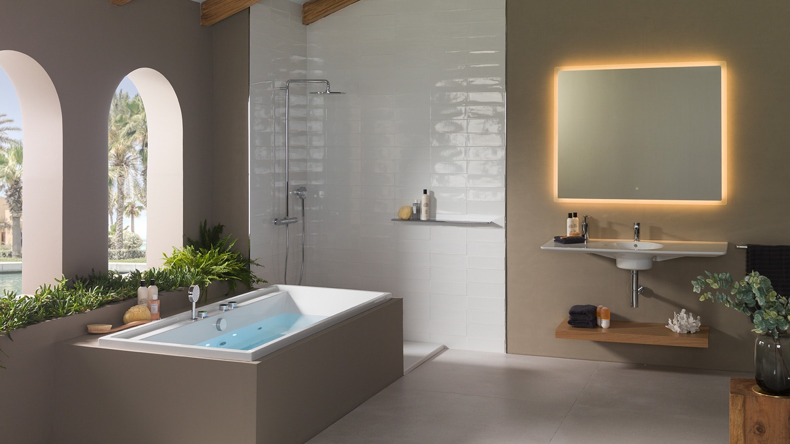La Collection Pure Line De Noken Enrichit L Experience Wellness Avec L Hydrotherapie Et La Chromotherapie Porcelanosa Trendbook