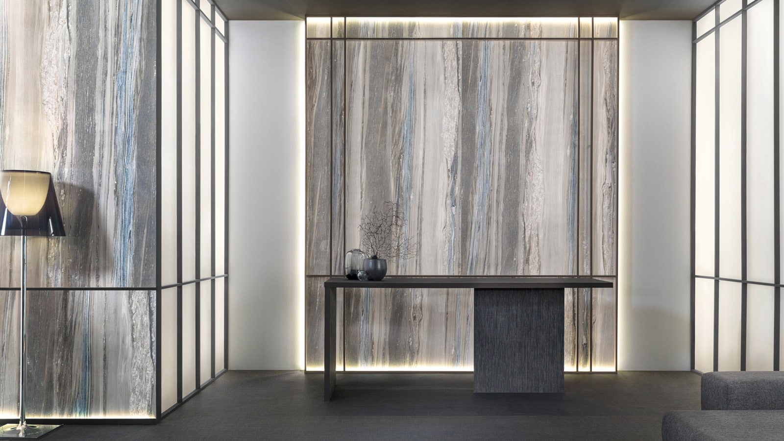 XLight Unik Blue Polished 120 cm x 240 cm Urbatek Porcelanosa-1