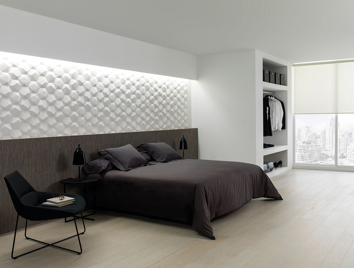 3D wal tiles headboard