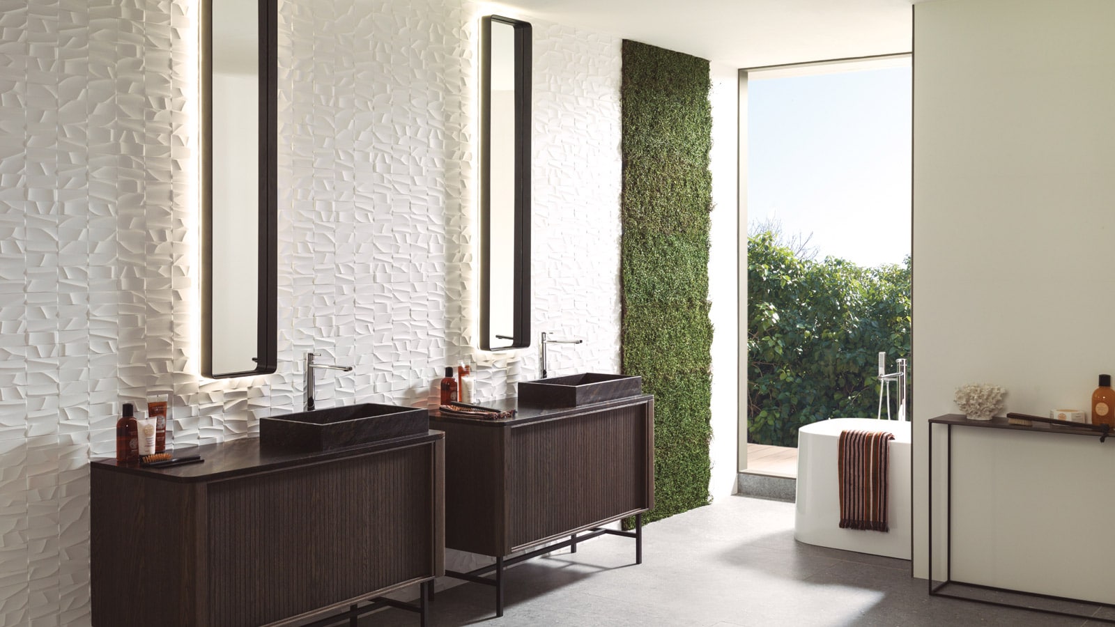 Matt-White-Mosaico+Matt-45-cm-x-120-cm+Prada-Acero-100-cm-x-100-cm-Porcelanosa
