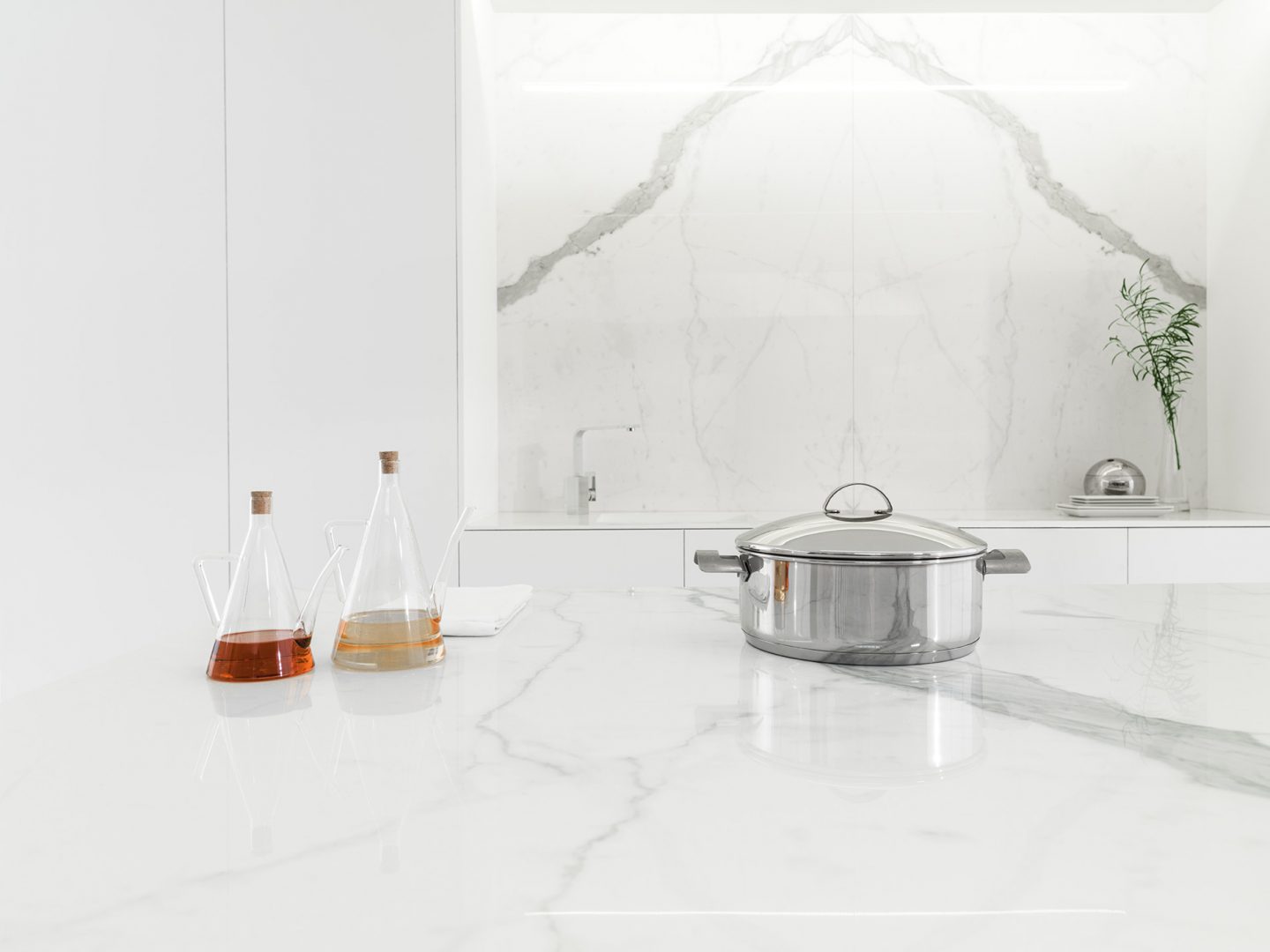 Using marble in the kitchen PORCELANOSA TrendBook