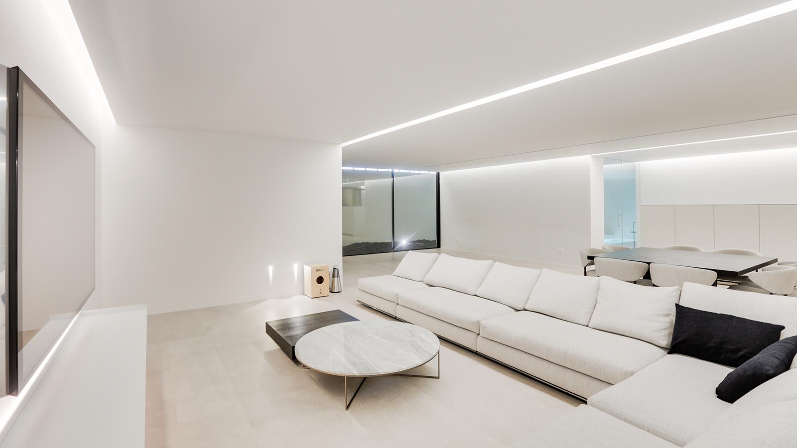 Led Lighting Ideas Porcelanosa Trendbook - Living Room Ceiling Led Lighting Ideas