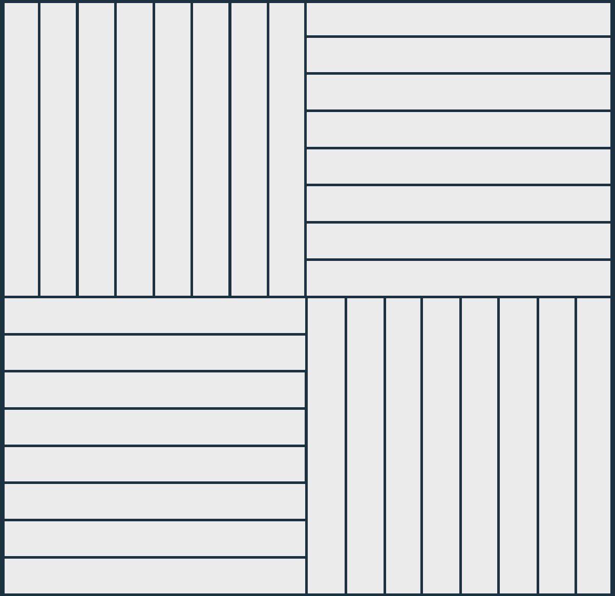 Brick pattern parquet flooring