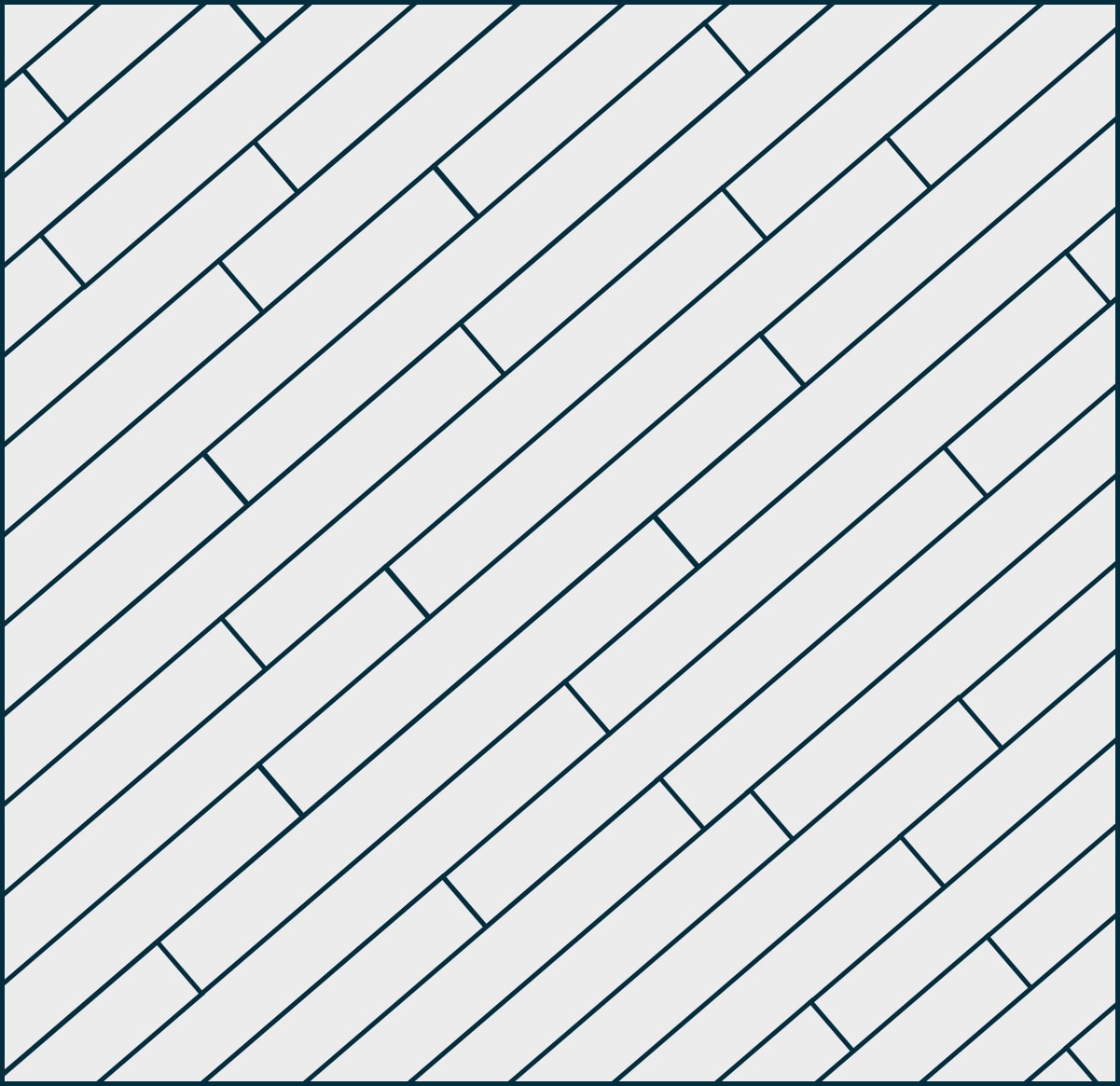 Diagonal pattern parquet flooring