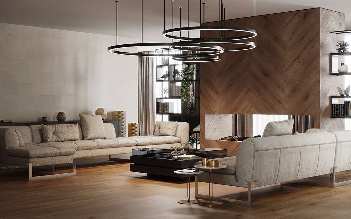 Metropolitan Nature Caliza y PAR-KER Vancouver Brown de Porcelanosa