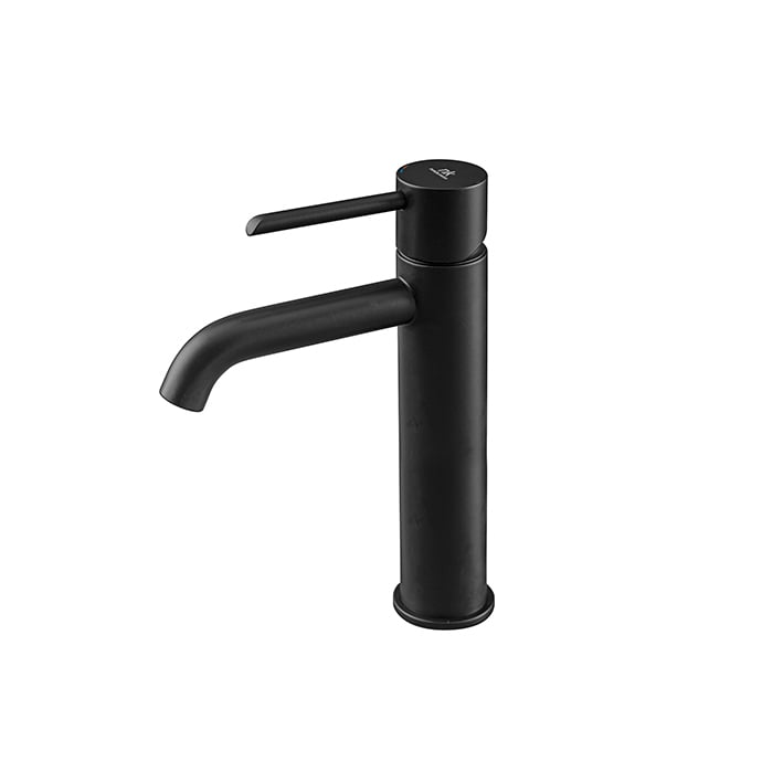 MONM. ROUND LAV. CAÑO ALTO 200MM NEGRO