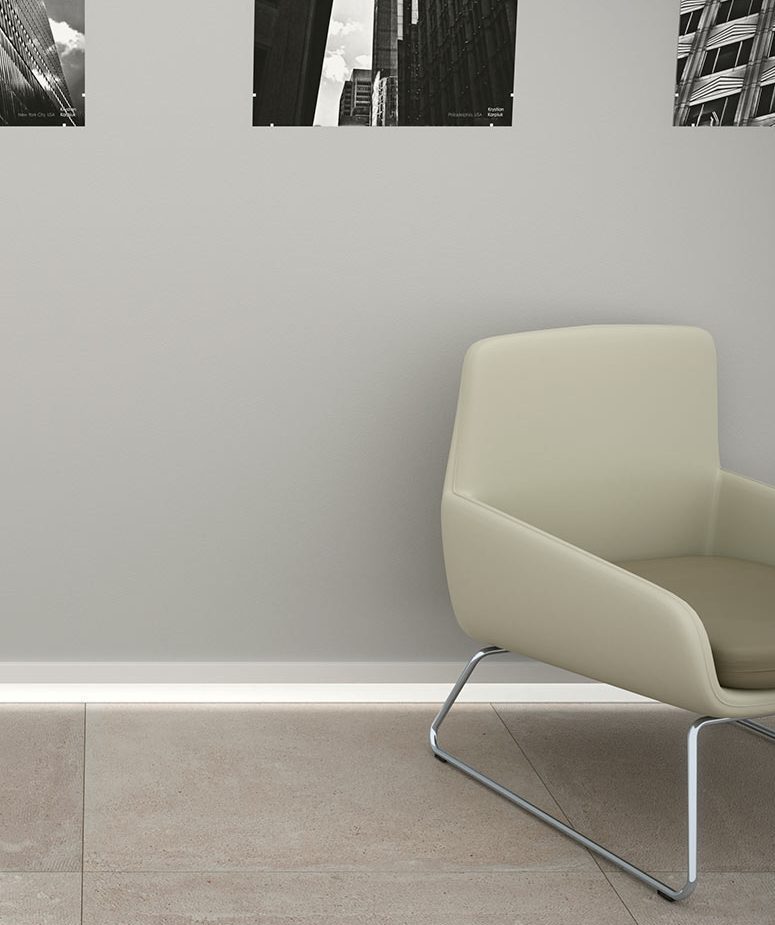 white skirting tiles