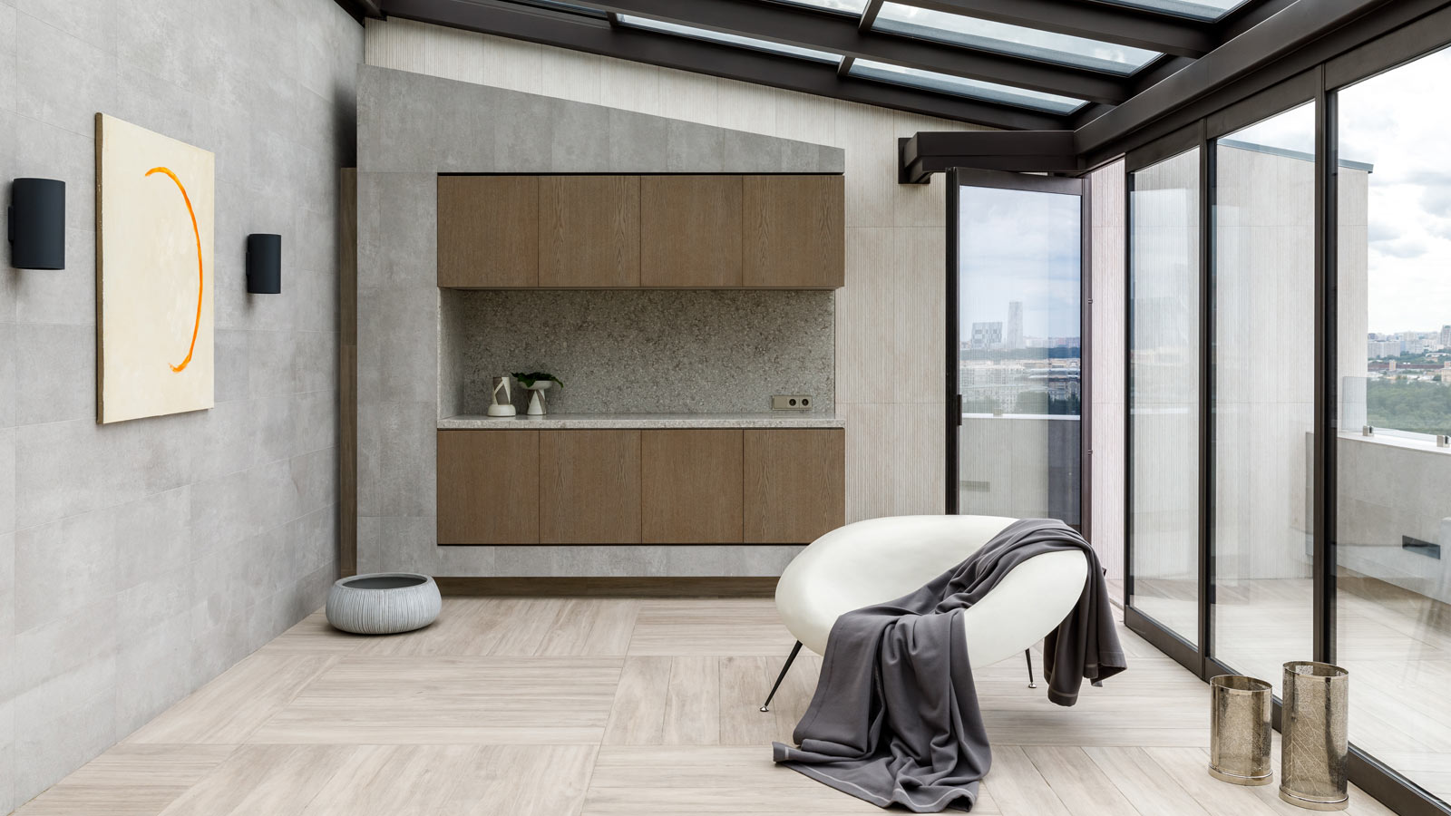 PORCELANOSA GROUP PROJECTS: An eclectic penthouse in the centre of Moscow