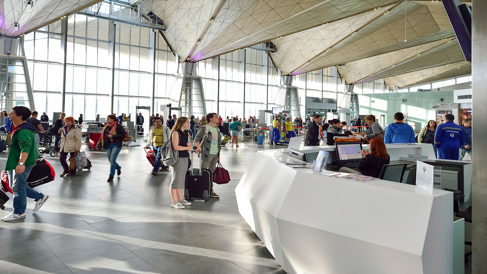 Krion® набирает популярность при строительстве аэропортов благодаря своей высокой безопасности и гигиене
