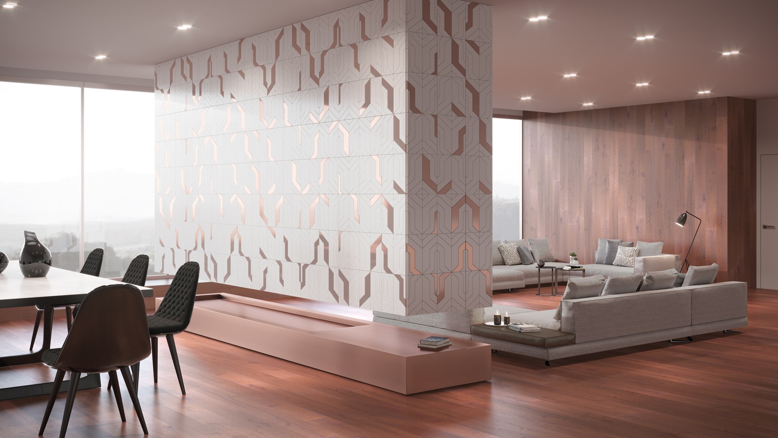 Focus, by L'Antic Colonial: an artistic collage crafted in natural stone