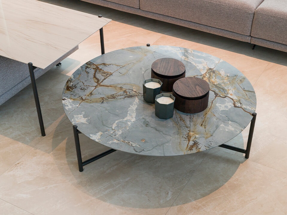 Marble coffee tables. New trend 2020 | Porcelanosa