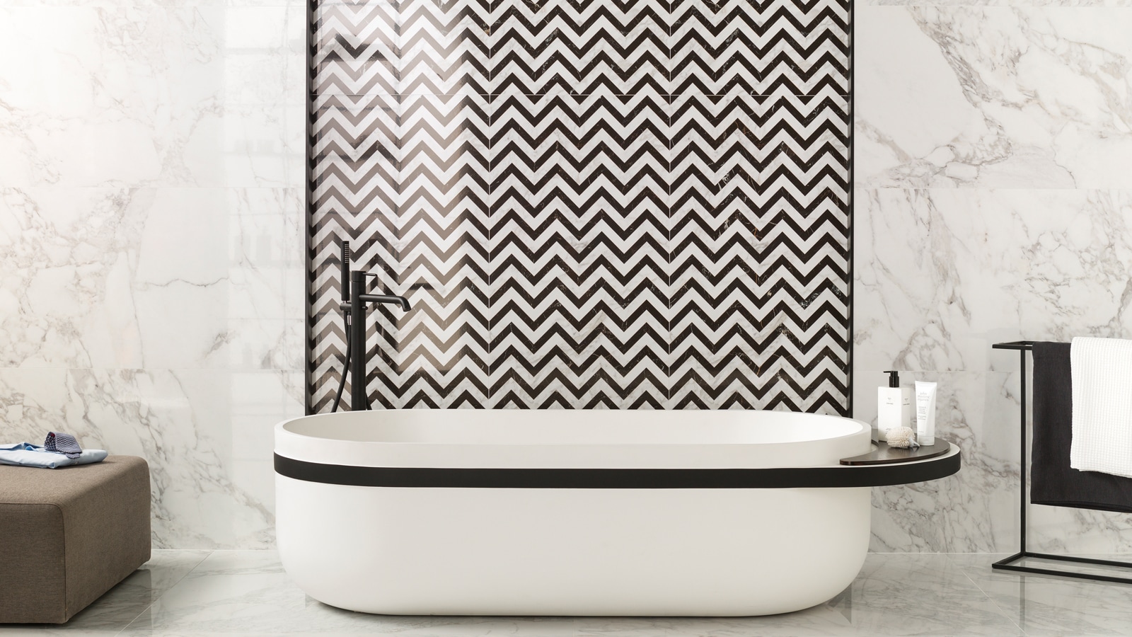 ‘Marmi’ de Porcelanosa, cerámica que recrea la pureza del mármol