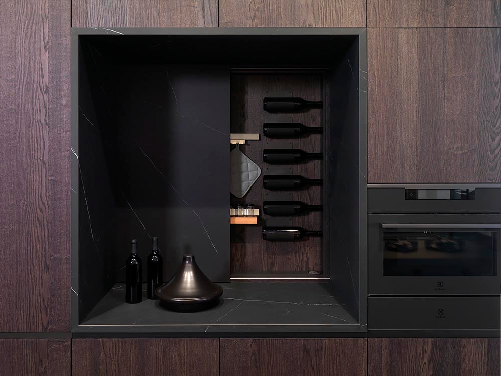 How to decorate a black and white kitchen | Porcelanosa