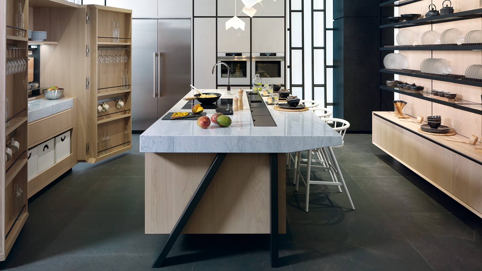 2-Kitchen Wabi E9.30 XTone Stuc Ice E7.90 Roble Alba Gamadecor Urbatek Porcelanosa