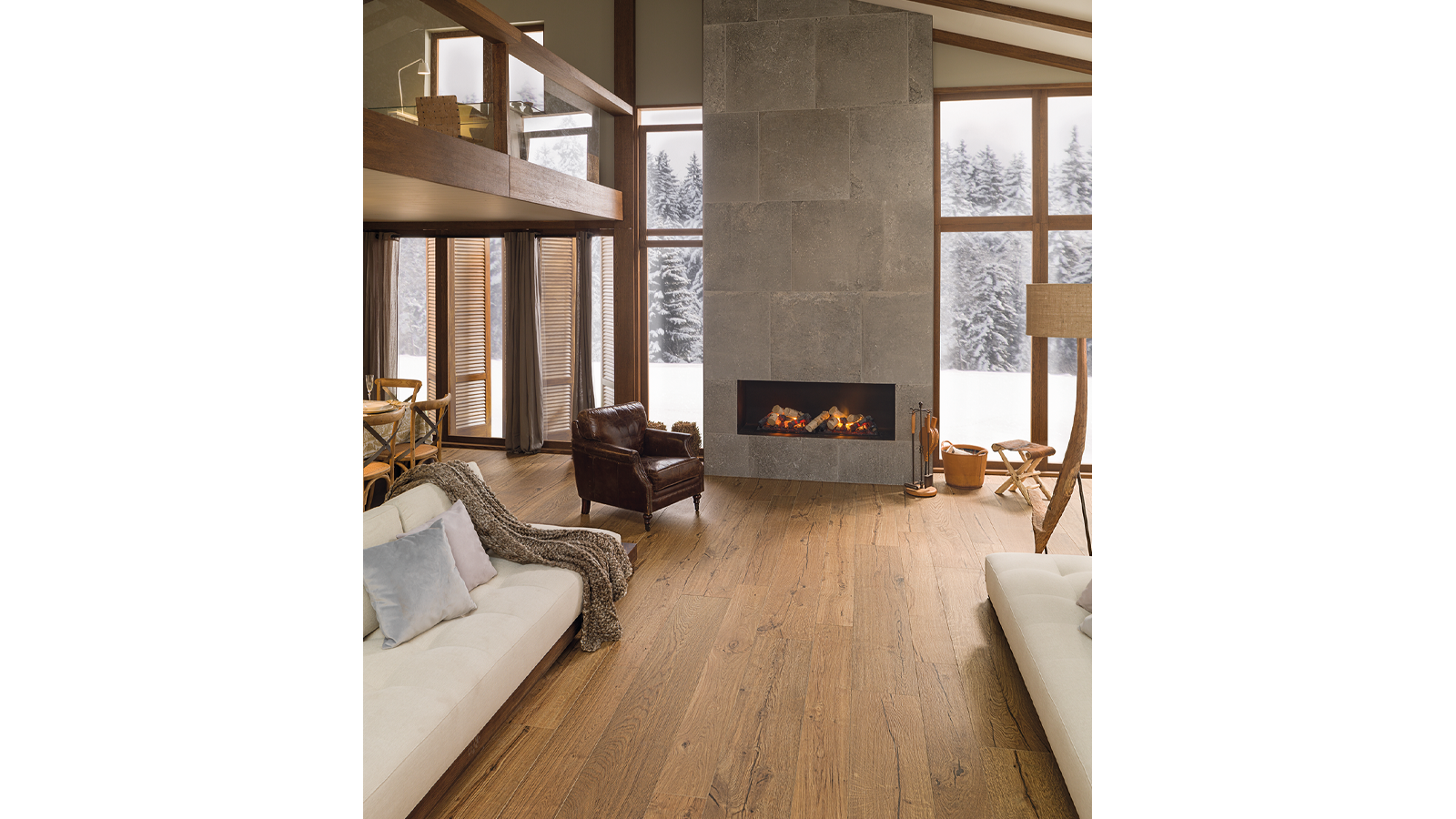Par-Ker Delaware Nogal 19,3 cm x 180 cm + 29,4 cm x 180 cm Porcelanosa