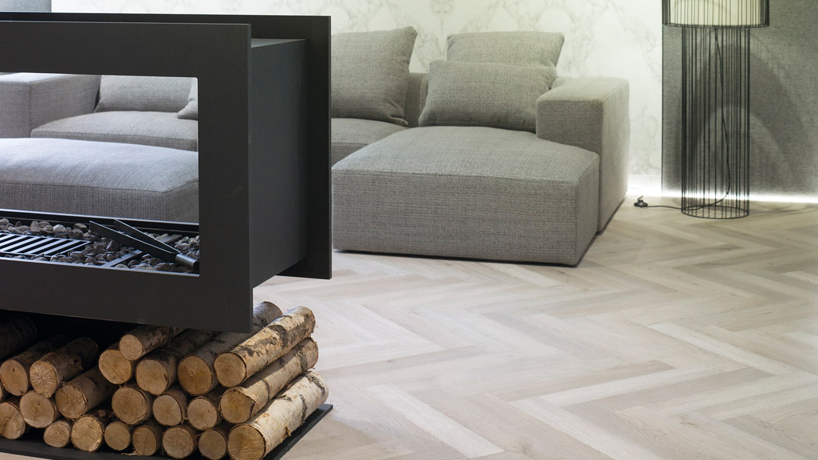 Realm de Linkfloor, un vinilo en espigas para interiores con estilo