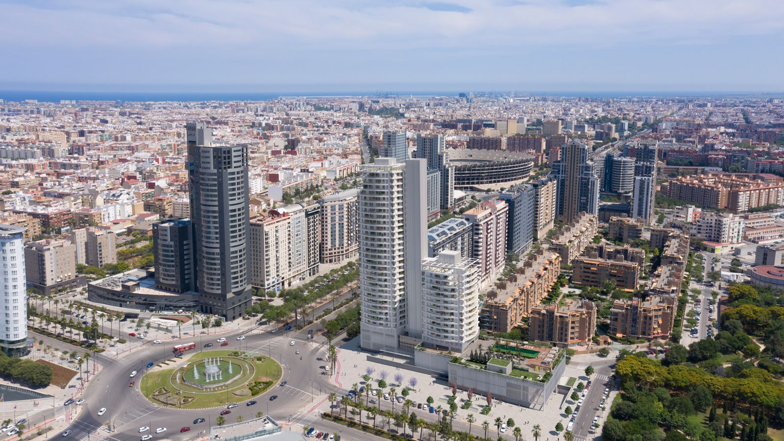 Ricardo Bofill conçoit le plus haut gratte-ciel de Valence avec Porcelanosa