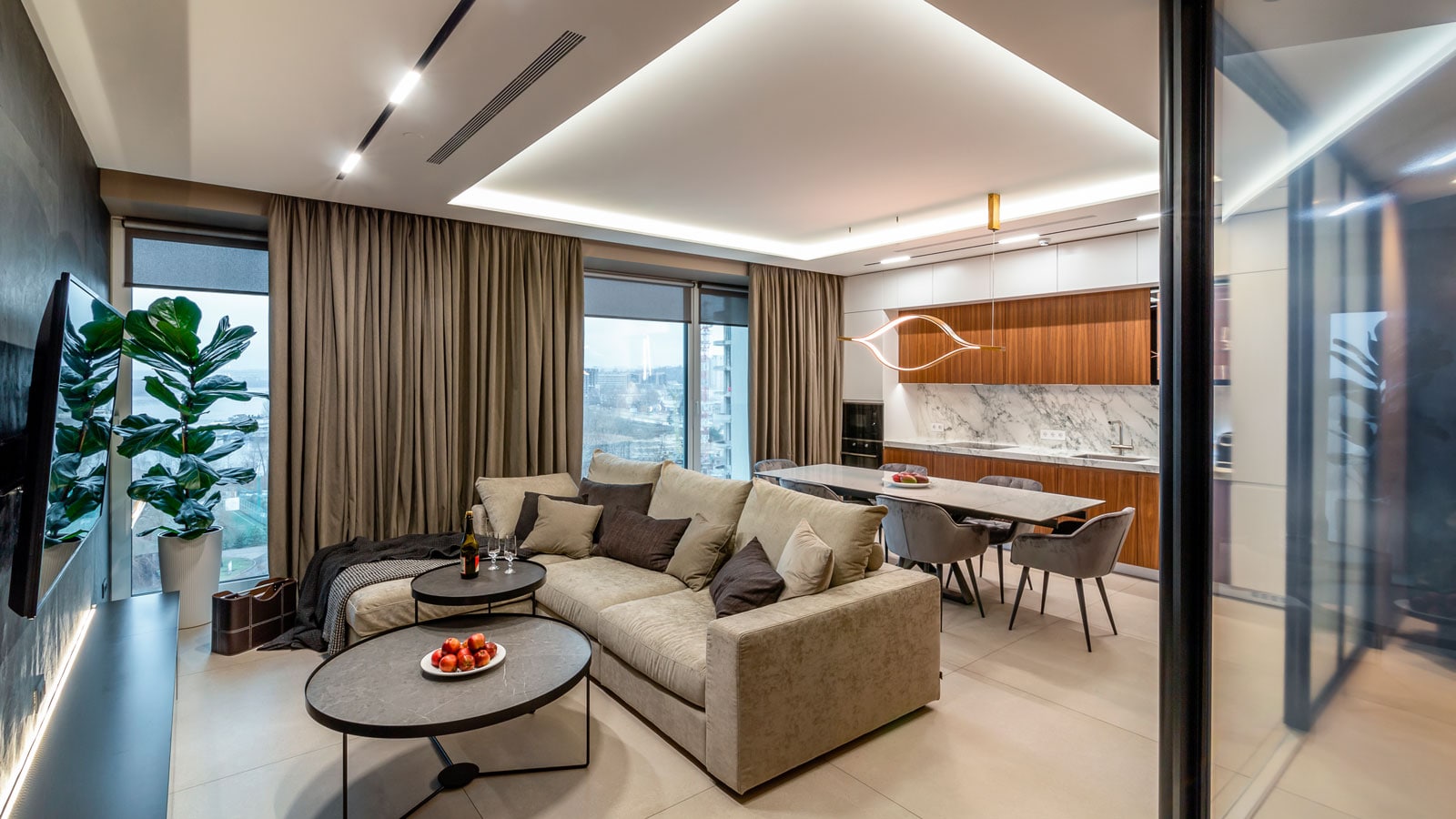 A retro-futuristic apartment in Ukraine