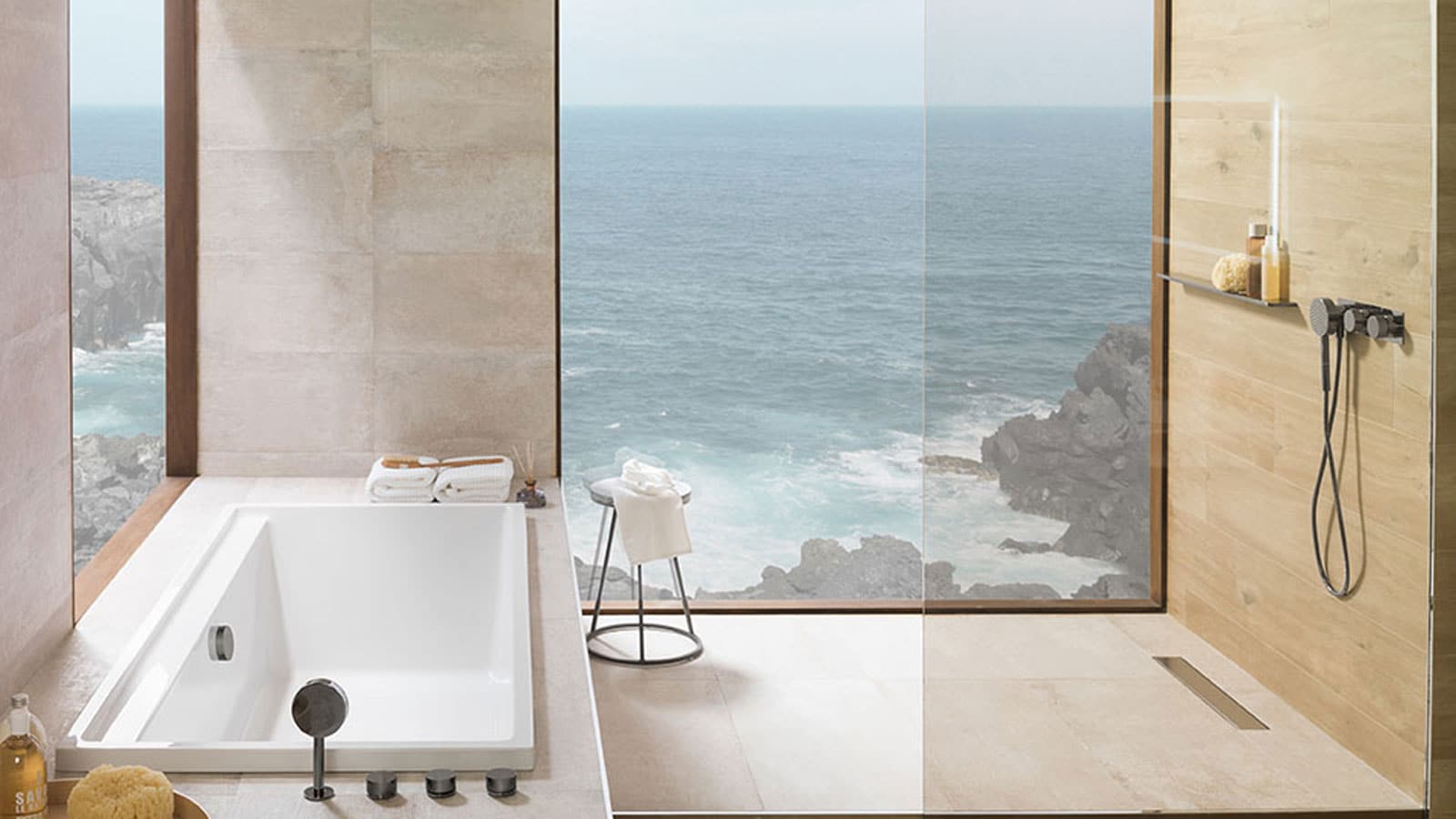 Bath-mixer-taps-with-retractable-shower-head