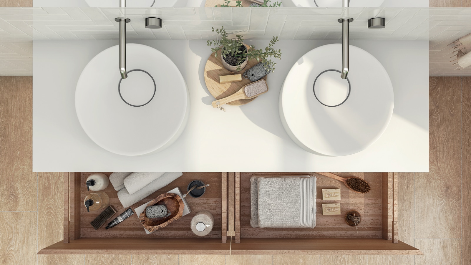 Les meubles les plus pratiques de Porcelanosa pour moderniser votre salle de bains