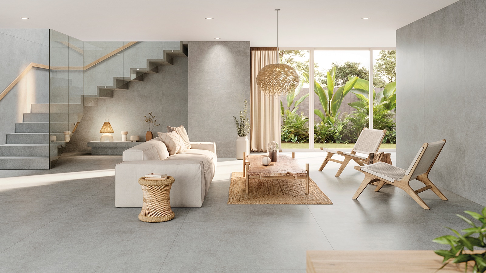 Stuc Grey Nature 120 cm x 120 cm + 120 cm x 250 cm Urbatek Porcelanosa