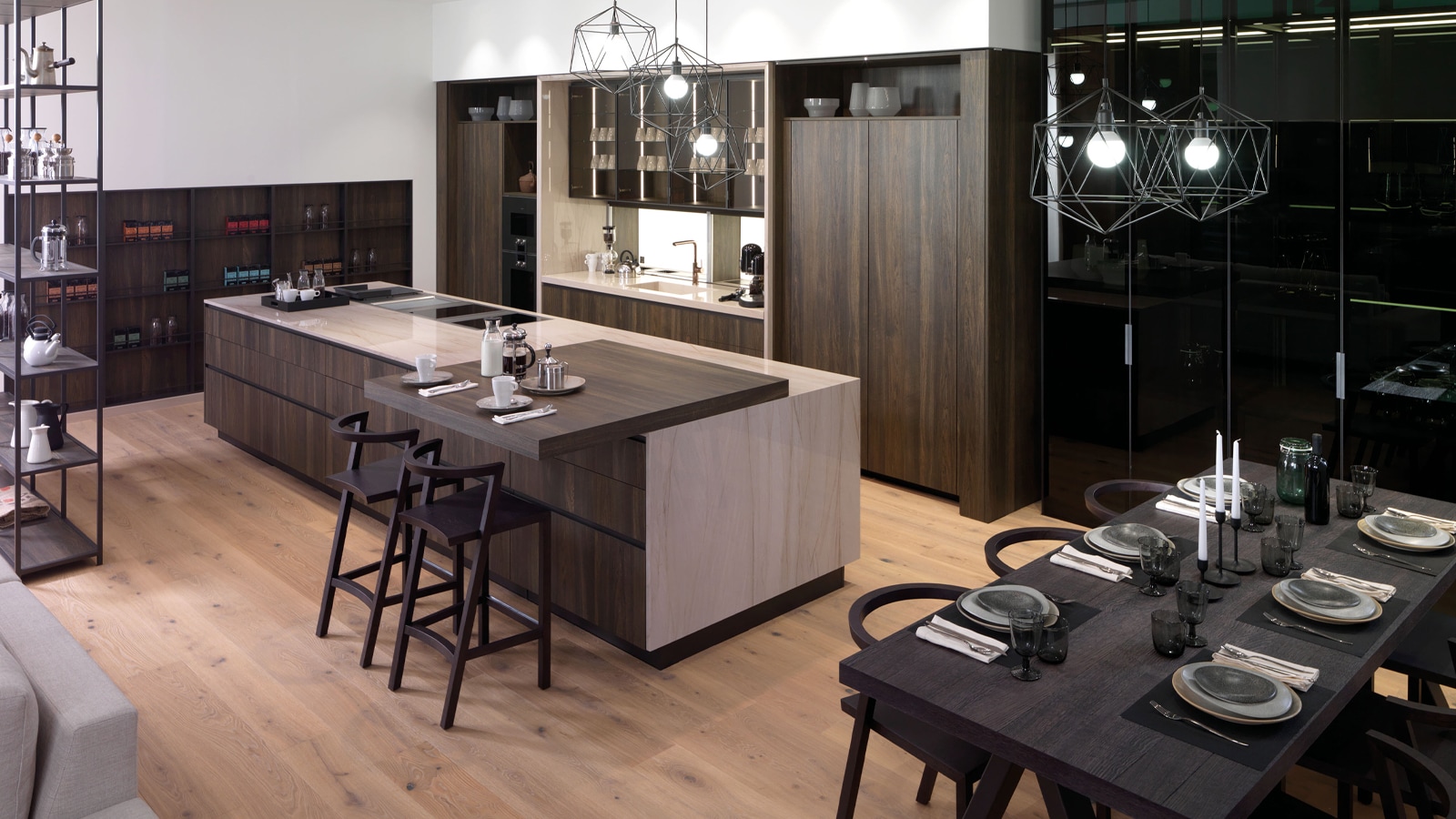Infinite kitchens with Gamadecor's sliding worktops