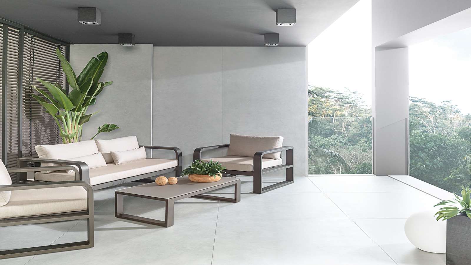 XLIGHT Stark Grey Nature 120 cm x 250 cm Urbatek Porcelanosa