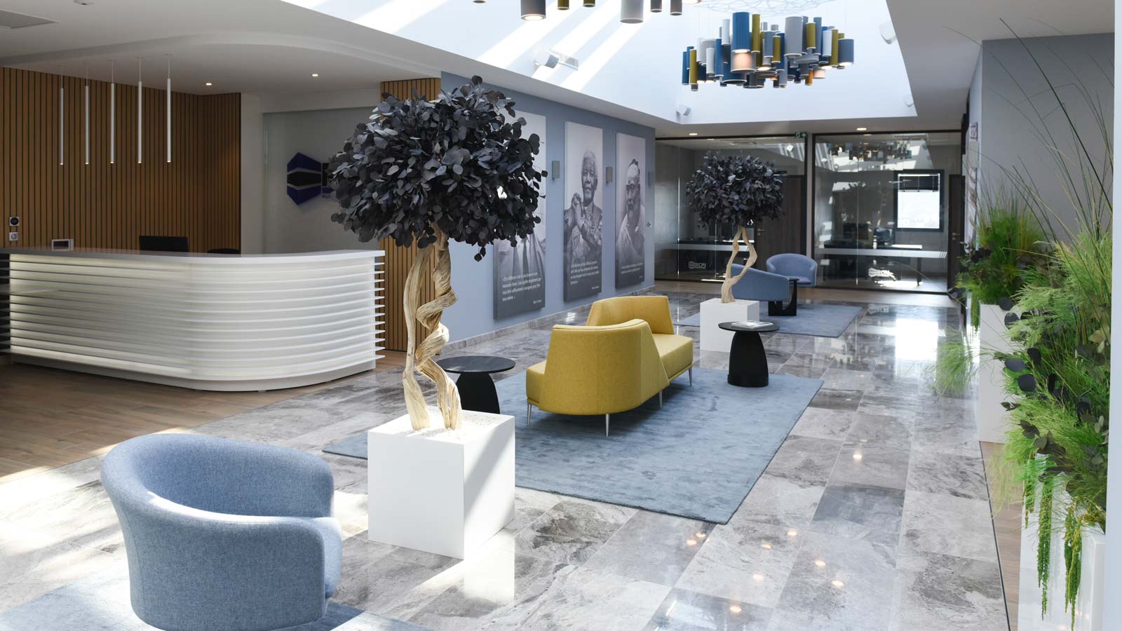 RCPI превращает офисное здание в Бове в современный комплекс с помощью коллекций Porcelanosa