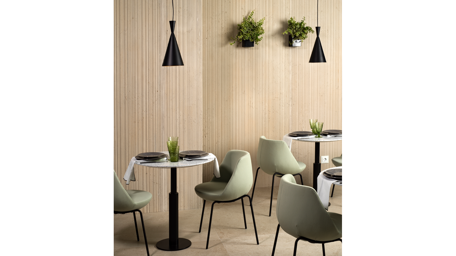 Fitwall® Rolling Series White Sand Krion Porcelanosa