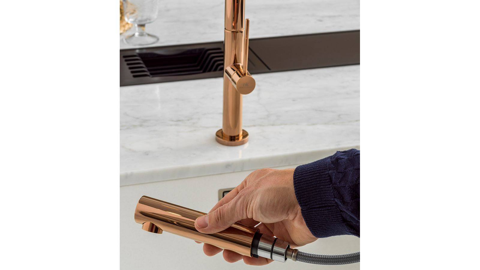 Смеситель для кухни Bridge Slim Copper Noken Porcelanosa