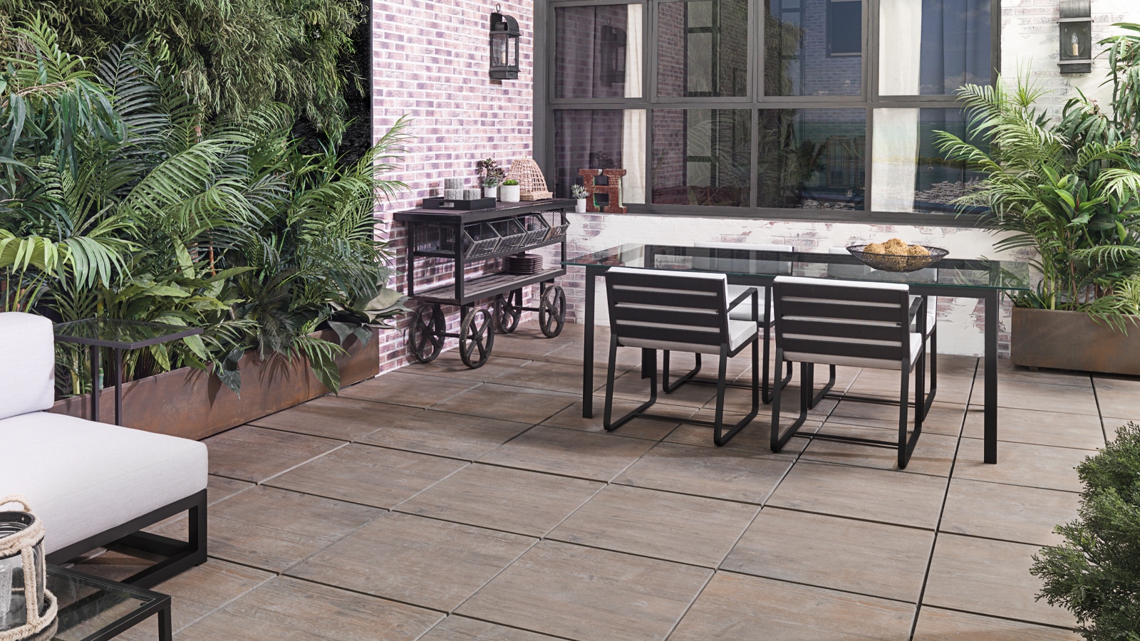 Thicker West Brown Antislip 60 cm x 60 cm Butech Porcelanosa