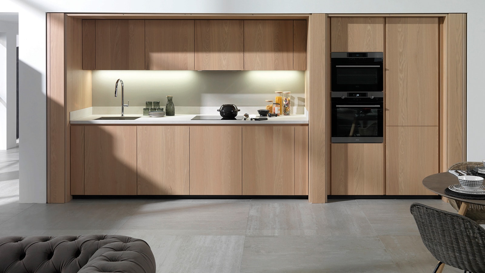 Мебель для кухни E6.90 Roble Alba Gamadecor Porcelanosa