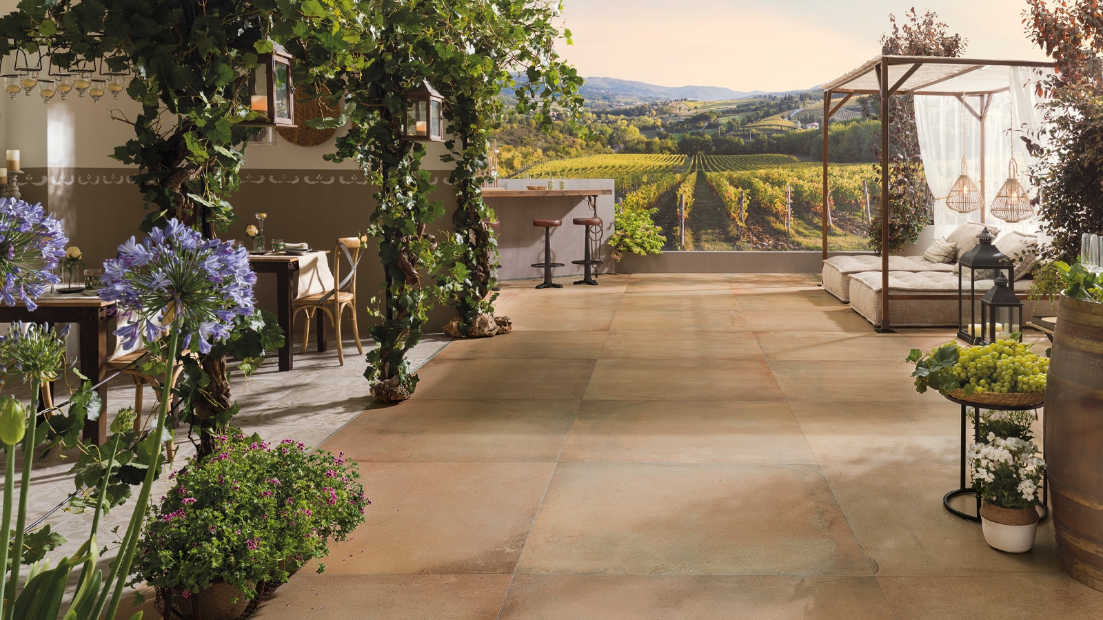 PORCELANOSA meets Tuscany, a majestic villa with countryside views