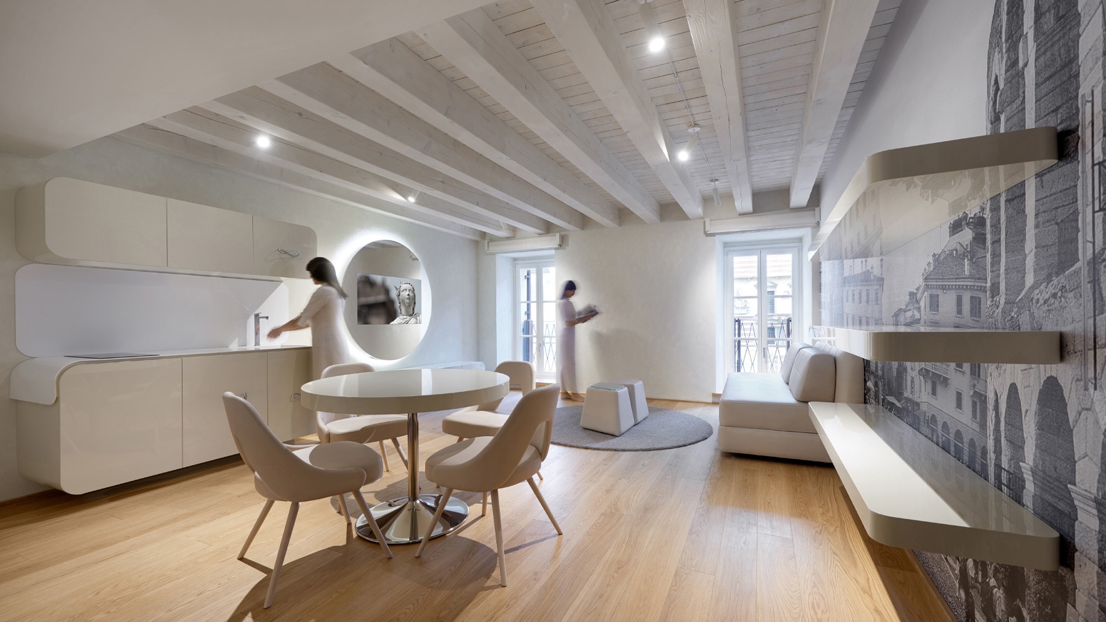 A medieval palazzo renovated with Porcelanosa