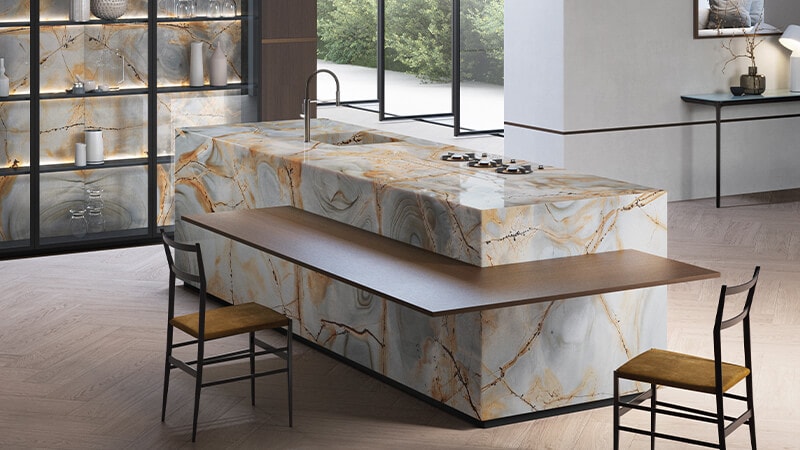 Natural stone for kitchen countertops