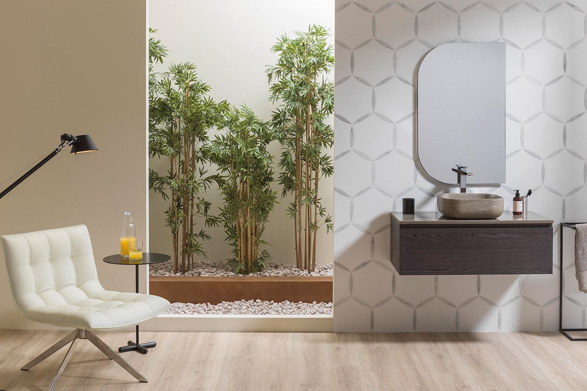 A Guide To Hexagon Bathroom Tile Ideas Porcelanosa