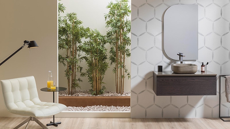 A guide to hexagon bathroom tile ideas