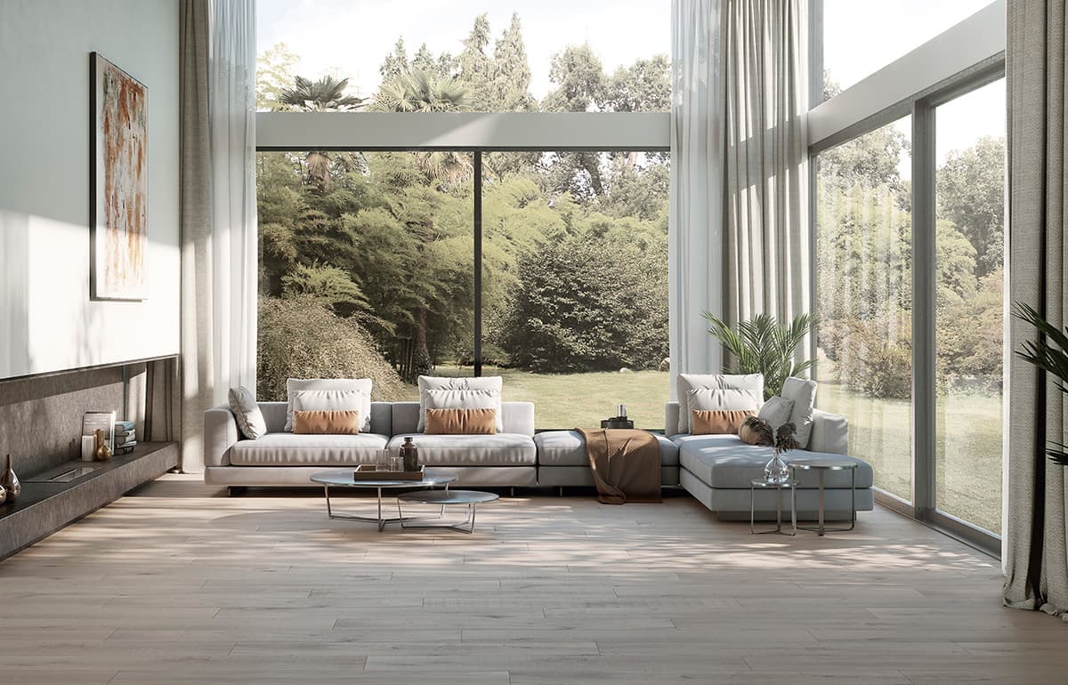 Earthy tone living room
